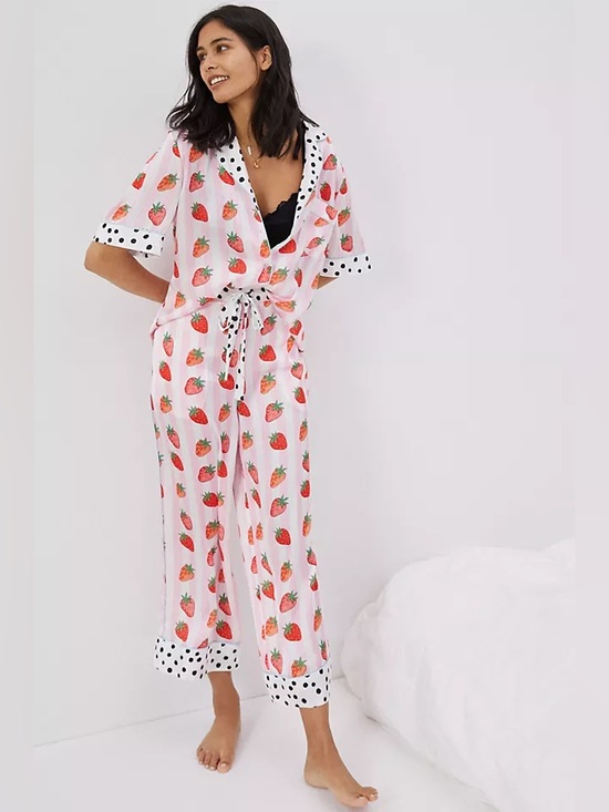 Karen Mabon Other - Karen Mabon Strawberry Pajama Set Anthropologie